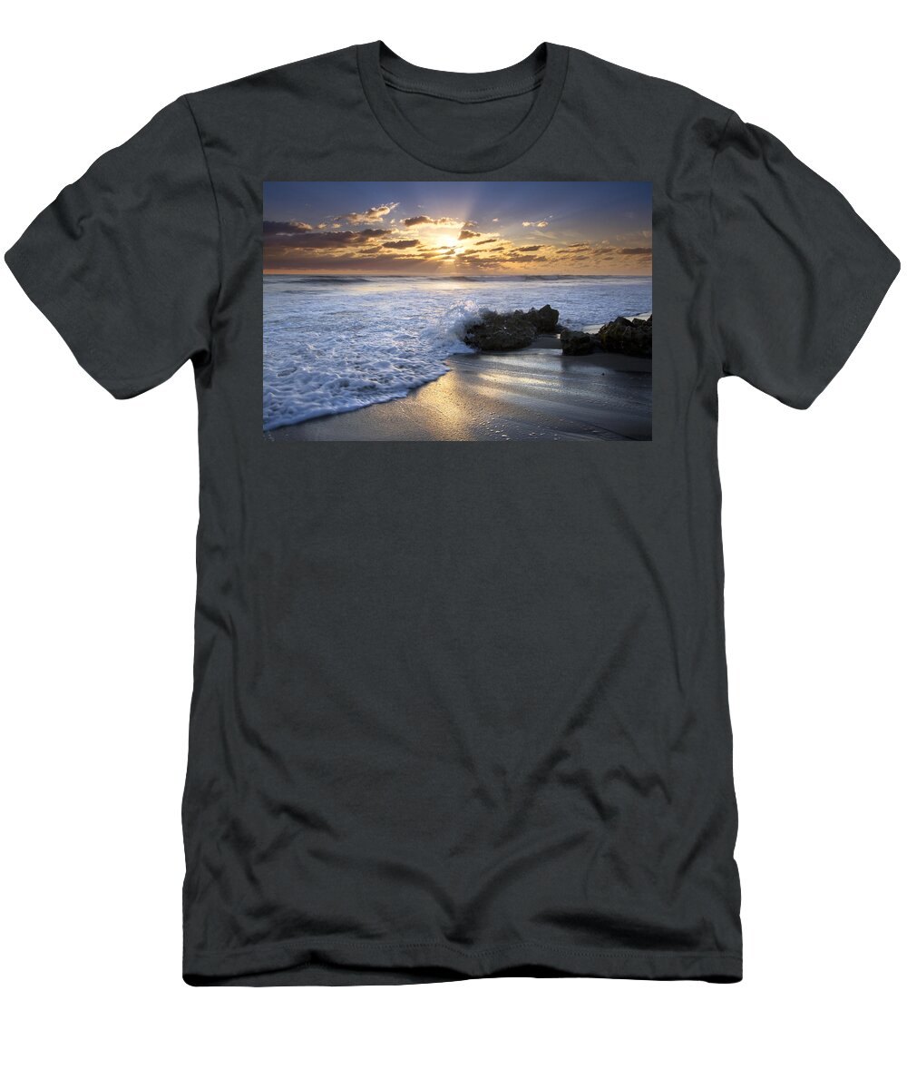 Clouds T-Shirt featuring the photograph Catching the Light by Debra and Dave Vanderlaan