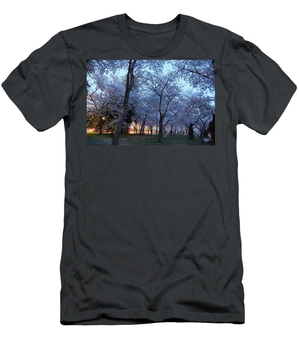 Architectural T-Shirt featuring the photograph Cherry Blossoms 2013 - 100 by Metro DC Photography