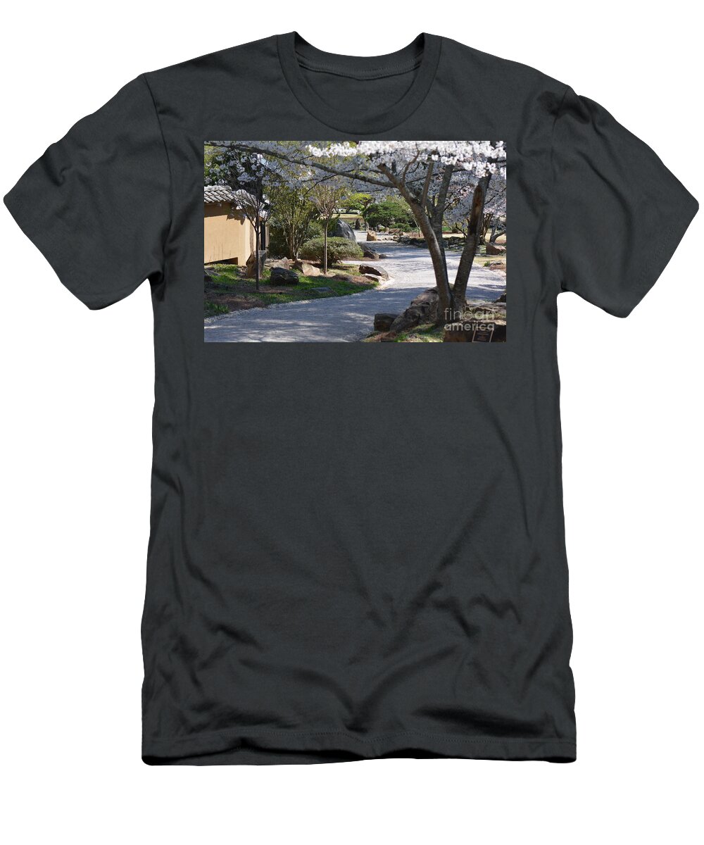 Flowers T-Shirt featuring the photograph Cherry Lane Series Picture C by Barb Dalton