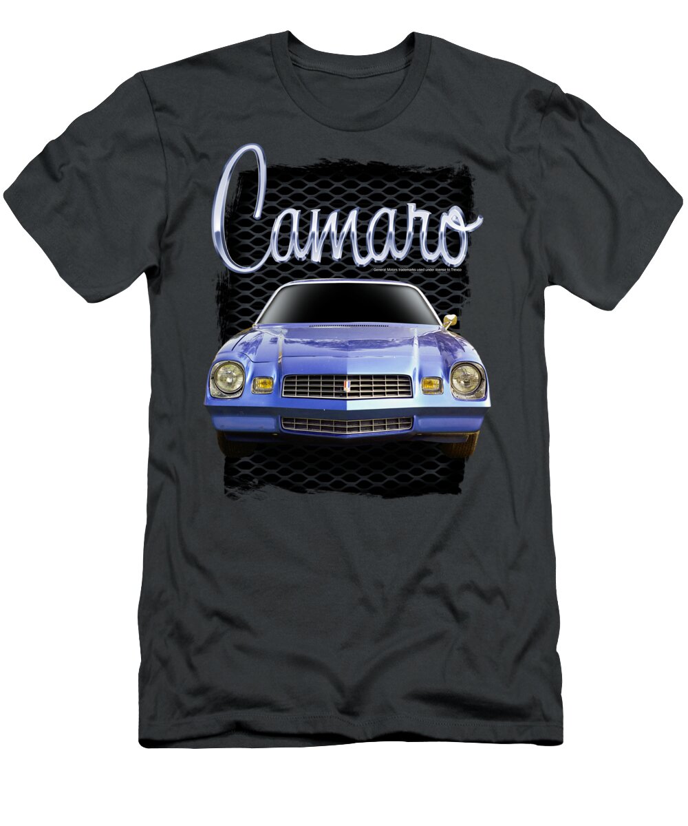  T-Shirt featuring the digital art Chevrolet - Yellow Camaro by Brand A