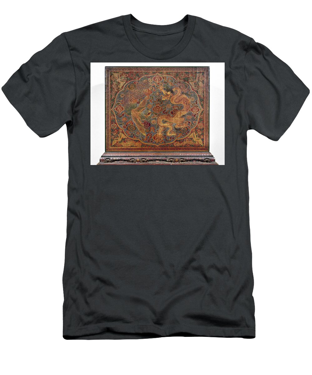 15th Century T-Shirt featuring the photograph China Lacquered Panel by Granger