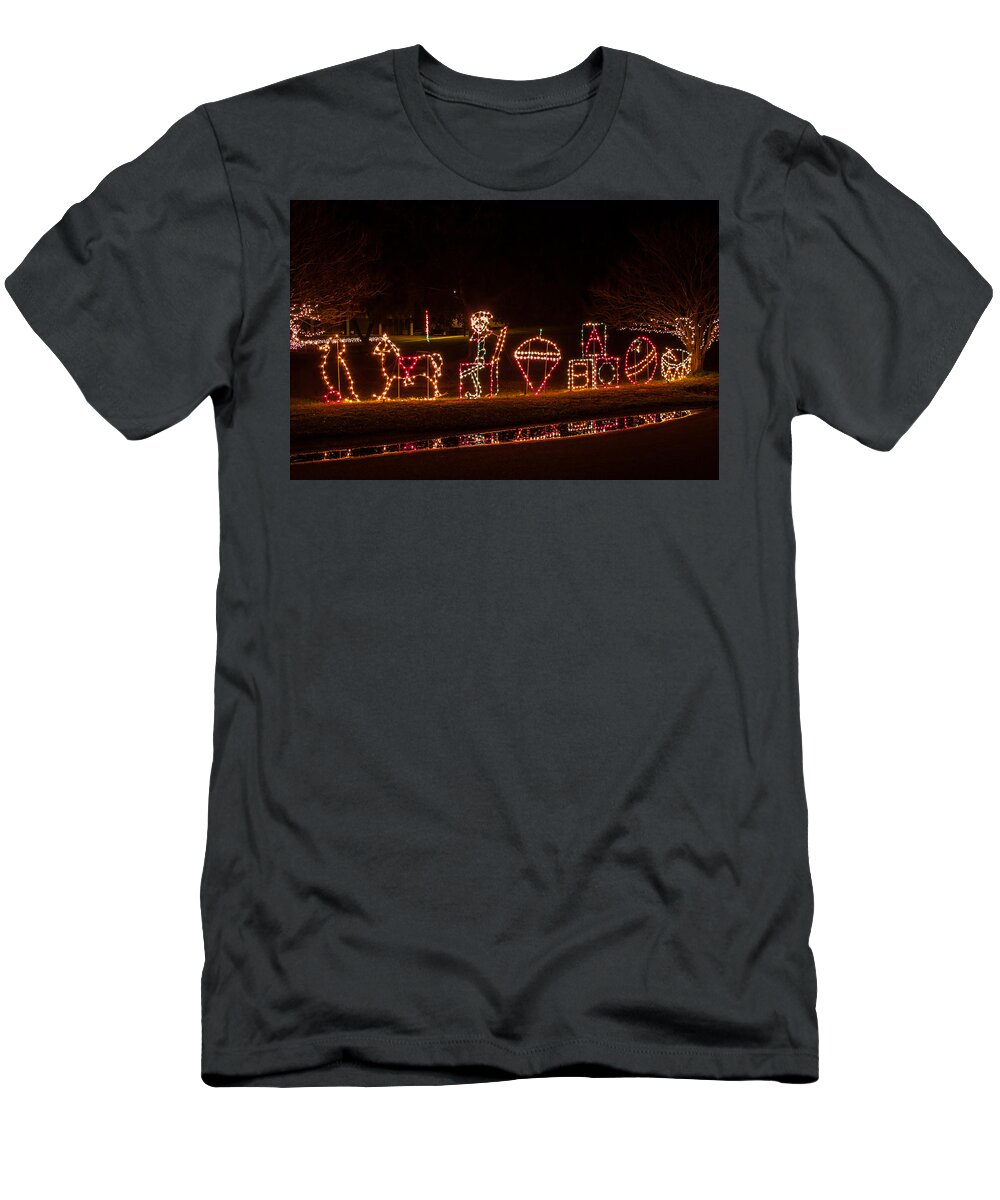 Cayce T-Shirt featuring the photograph Christmas in Cayce-3 by Charles Hite