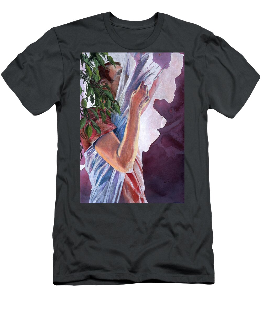 Popular Gay Artists T-Shirt featuring the painting Chrysalis by Rene Capone