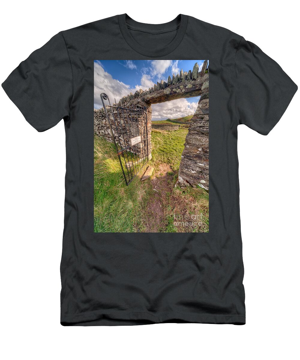 Architecture T-Shirt featuring the photograph Church Gate by Adrian Evans