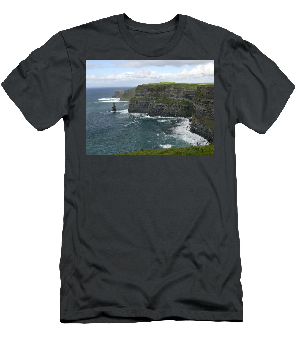 Ireland T-Shirt featuring the photograph Cliffs of Moher 3 by Mike McGlothlen