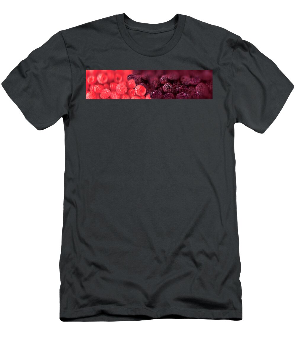 Abundance T-Shirt featuring the photograph Close Up Of Raspberries by Ikon Ikon Images