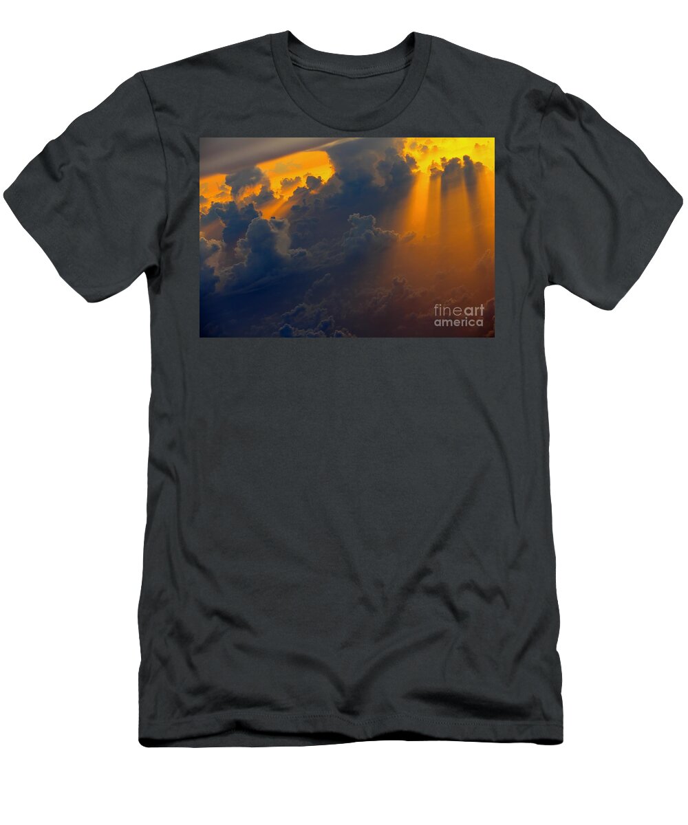 Clouds T-Shirt featuring the photograph Cloud Colors by Bob Hislop