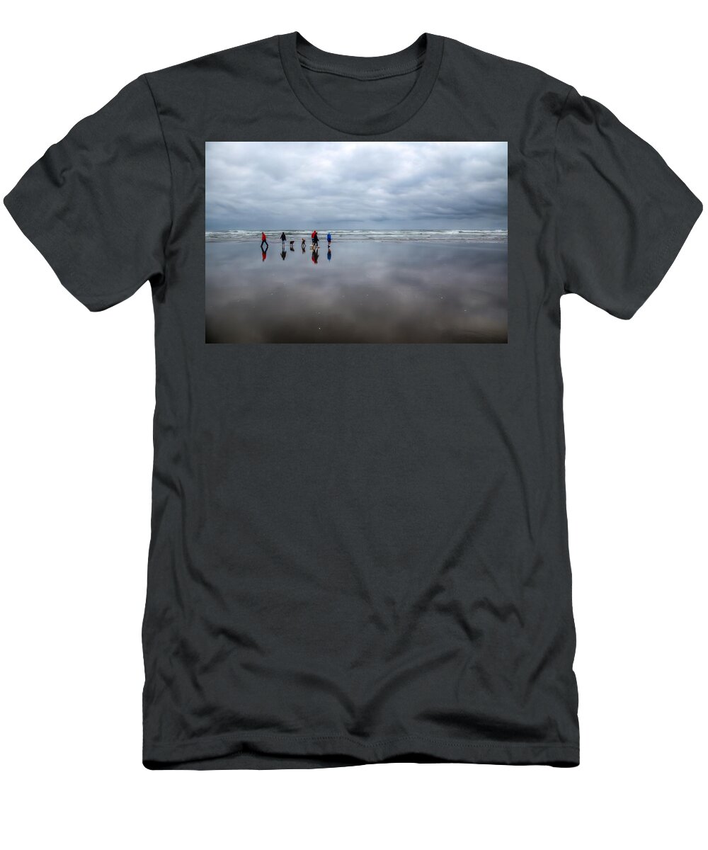 Oregon Coast T-Shirt featuring the photograph Cloud Walkers 0084 by Kristina Rinell