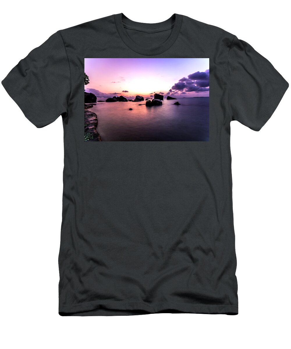 Sunrise T-Shirt featuring the photograph Coastal Sunrise by Jijo George