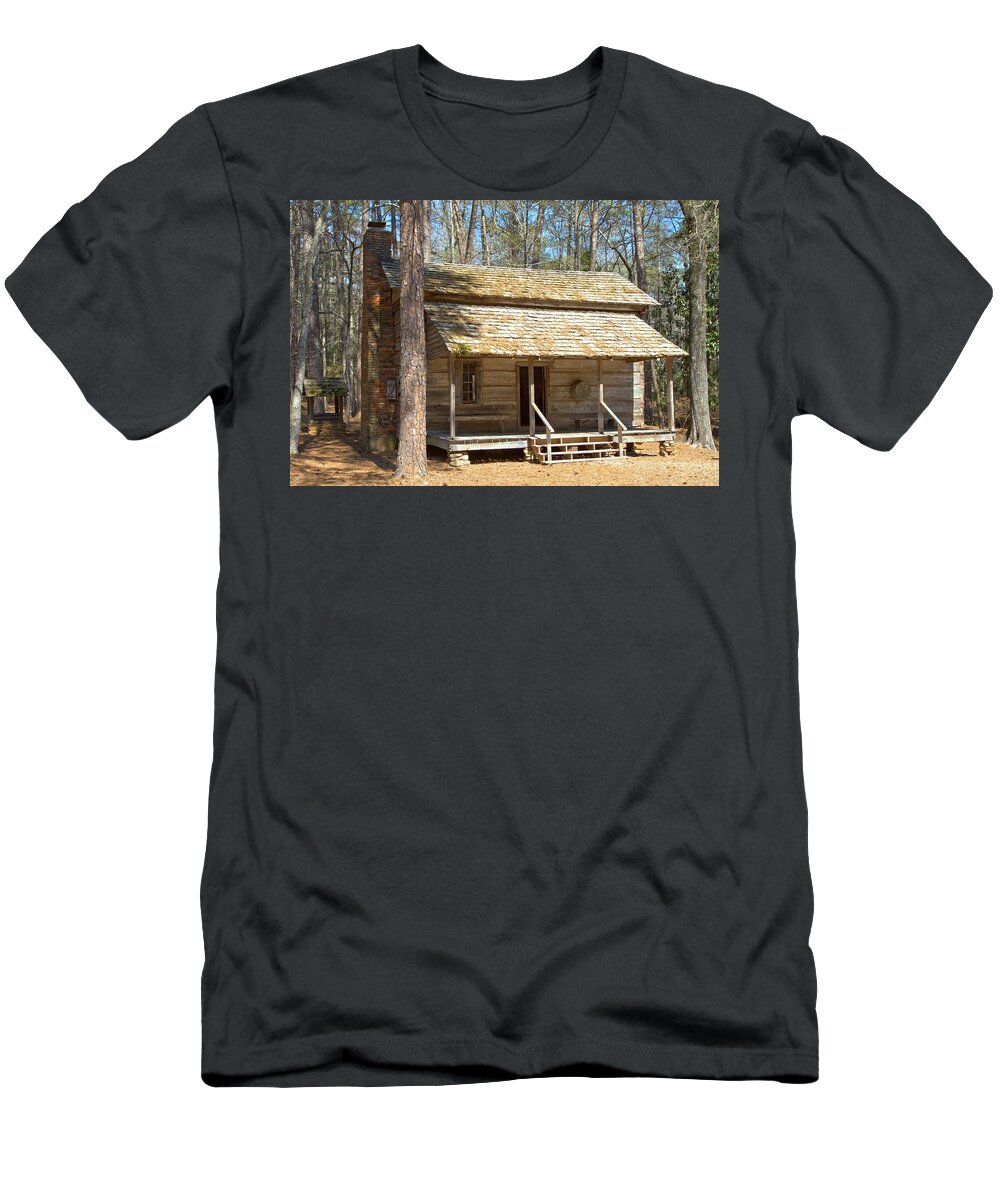 8194 T-Shirt featuring the photograph Colonial Cabin by Gordon Elwell