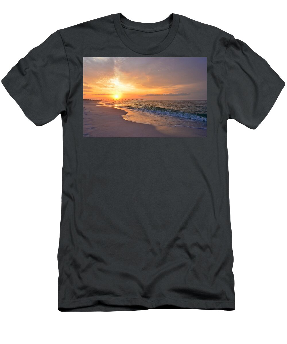 Best T-Shirt featuring the photograph Color Palette of God on the Beach by Jeff at JSJ Photography