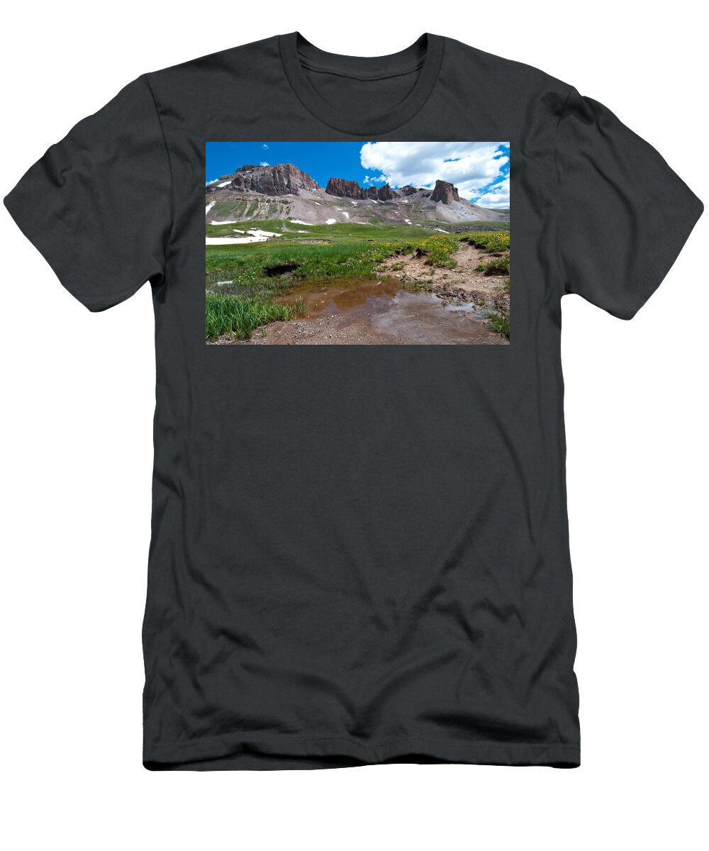 Uncompahgre Peak T-Shirt featuring the photograph Colorado's Uncompahgre Peak by Cascade Colors