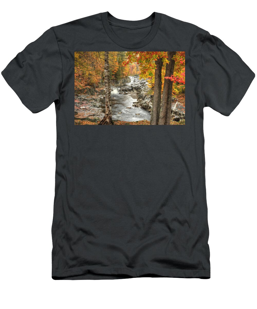 Photograph T-Shirt featuring the photograph Colorful Creek by Richard Gehlbach
