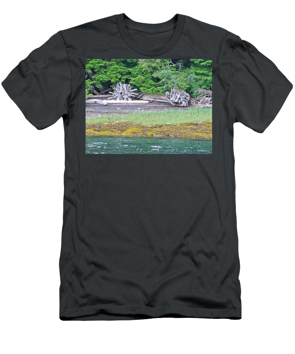 Landscape T-Shirt featuring the photograph Colors of Alaska - Layers of Greens by Natalie Rotman Cote