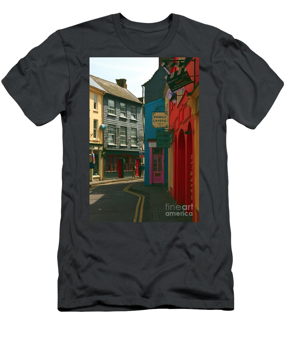 County Cork T-Shirt featuring the photograph Colourful Kinsale Street by Jeremy Hayden