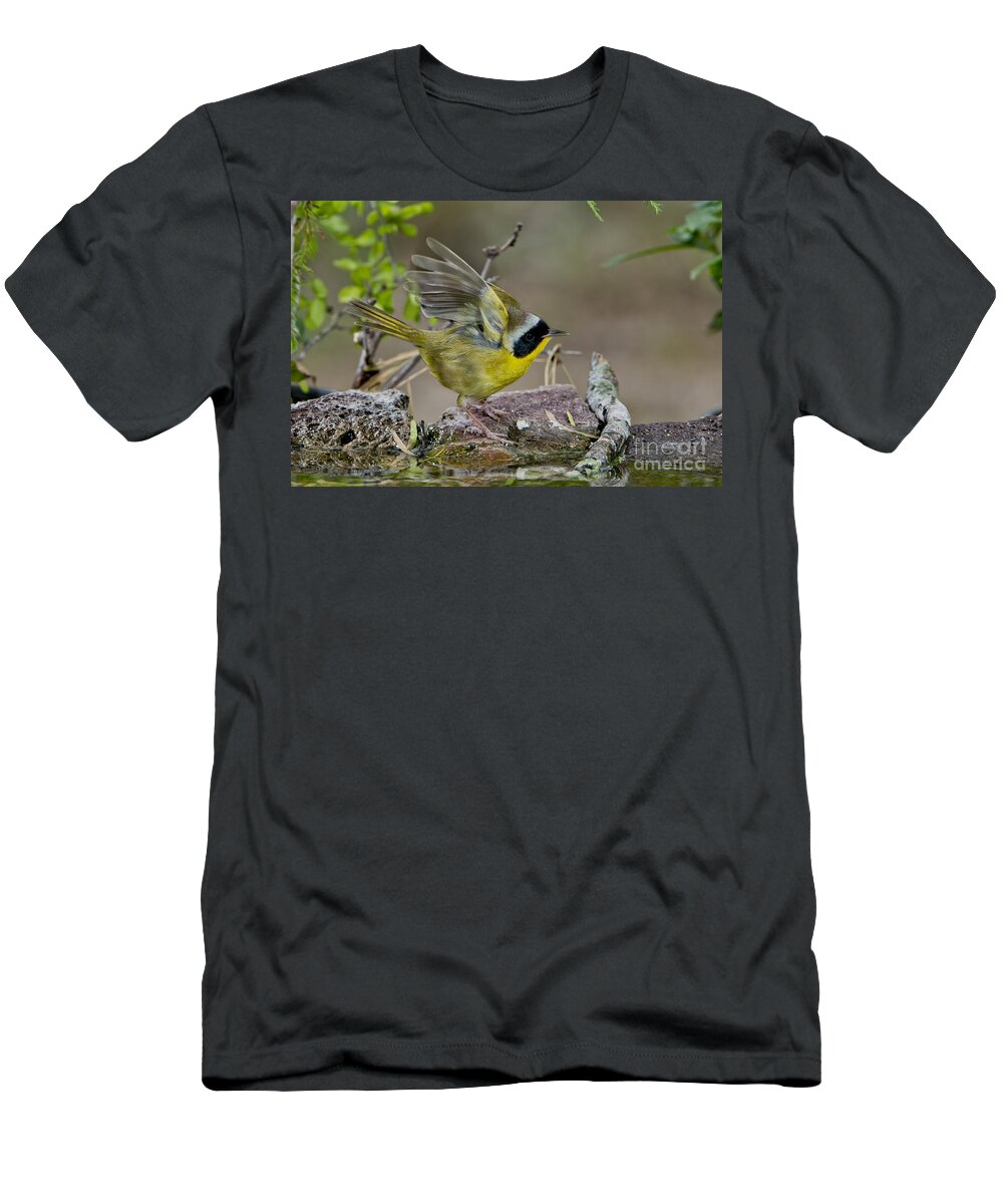 Common Yellowthroat T-Shirt featuring the photograph Common Yellowthroat by Anthony Mercieca