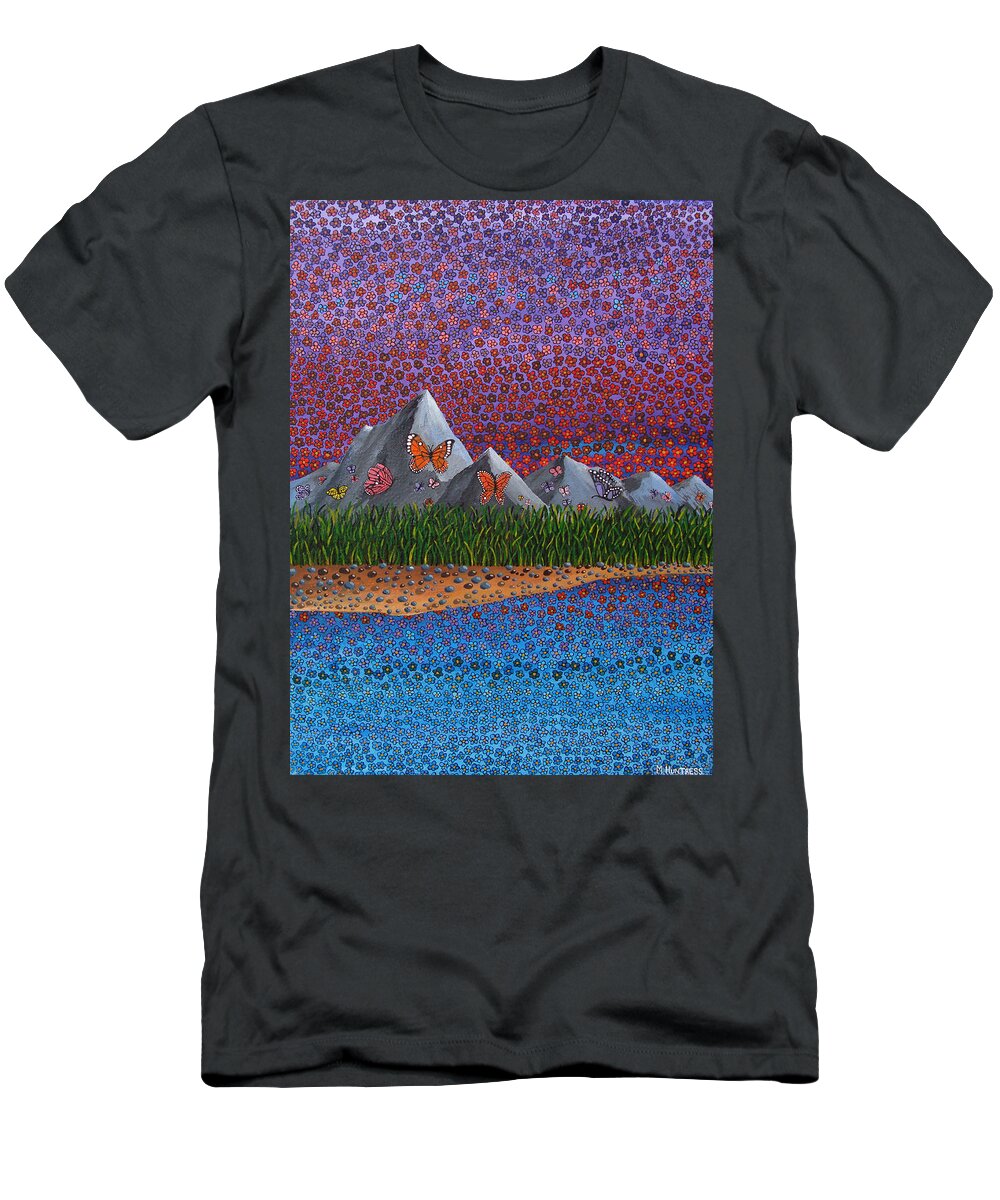 Butterflies T-Shirt featuring the painting Copious by Mindy Huntress