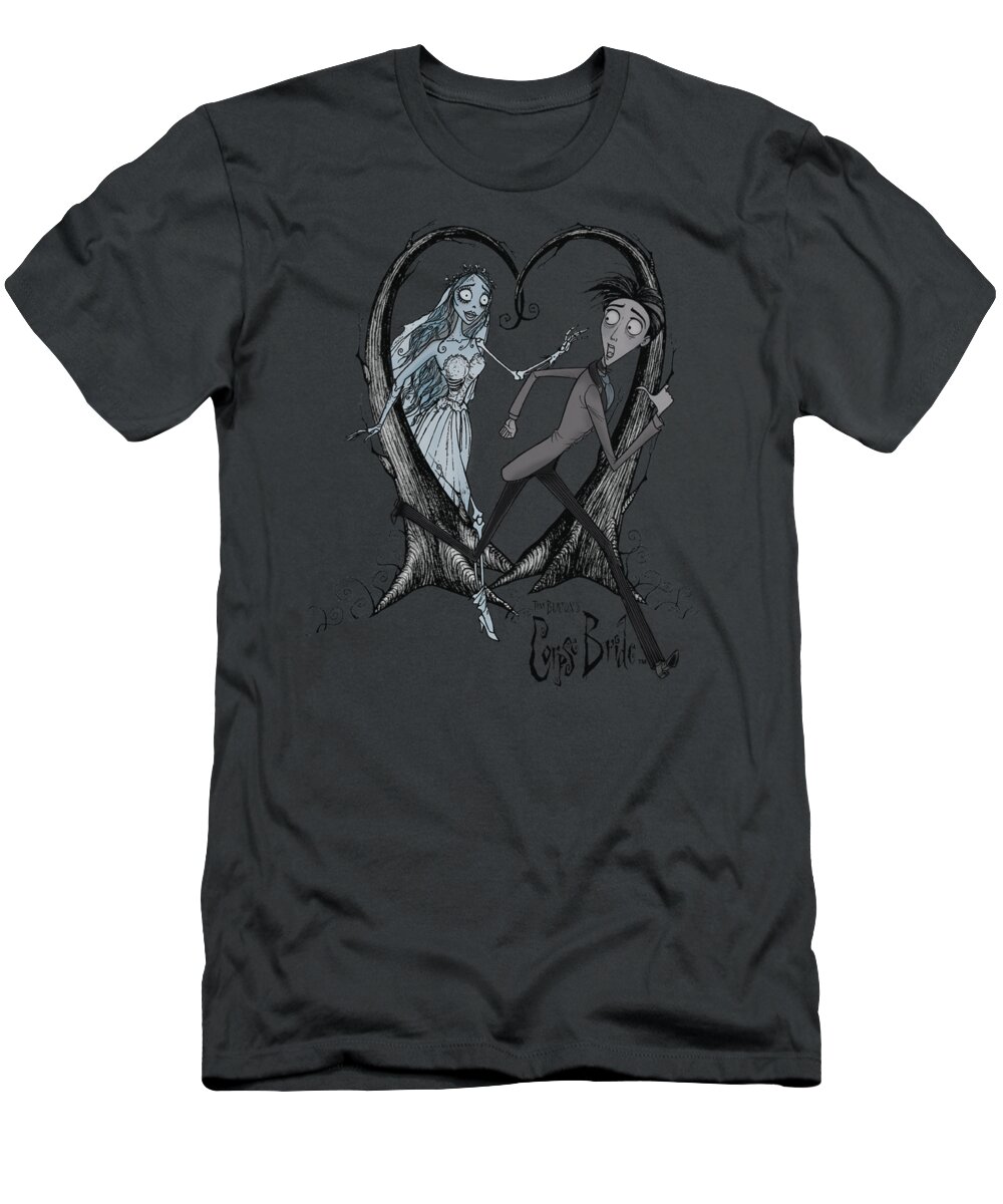 Corpse Bride T-Shirt featuring the digital art Corpse Bride - Runaway Groom by Brand A