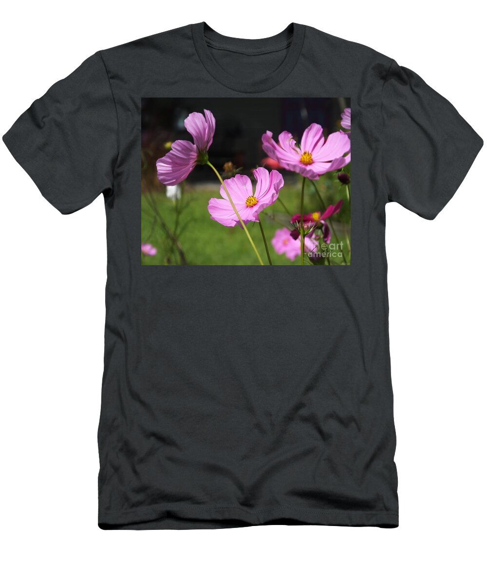 Cosmos T-Shirt featuring the photograph Cosmos in Magenta #1 by Lizi Beard-Ward