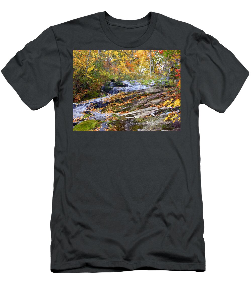 Waterfall T-Shirt featuring the photograph Crabtree falls by Stacy Abbott