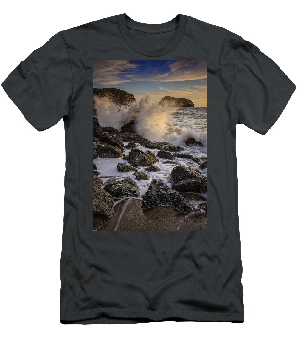 Marin Headlands T-Shirt featuring the photograph Crashing Sunset by Rick Berk