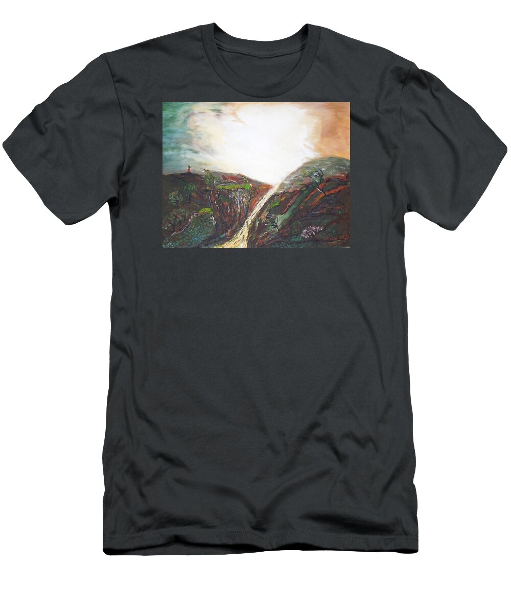 Life T-Shirt featuring the painting Creation by Randolph Gatling