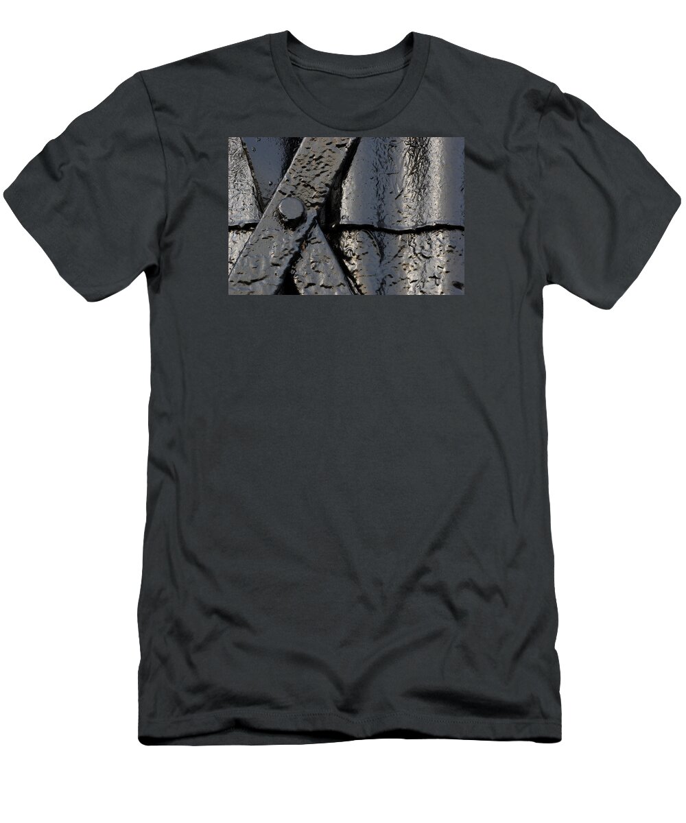 Black T-Shirt featuring the photograph Cross Over by Wendy Wilton