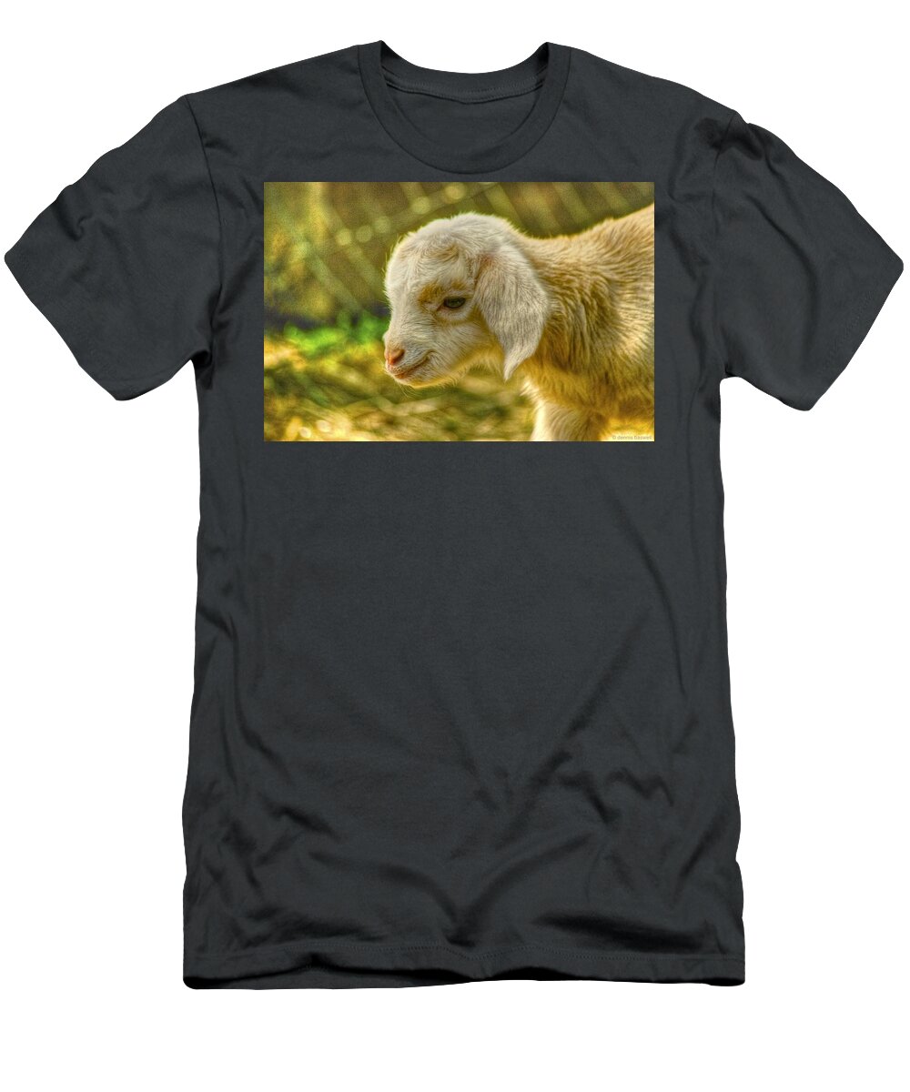 Goat T-Shirt featuring the photograph Cuddly by Dennis Baswell