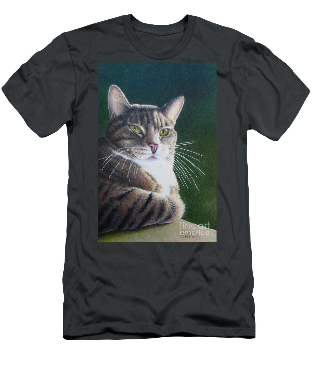 Color Pencil T-Shirt featuring the painting Royalty by Pamela Clements