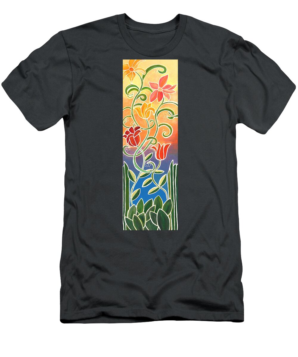 Dance T-Shirt featuring the painting Dance with Me by Linda Bailey