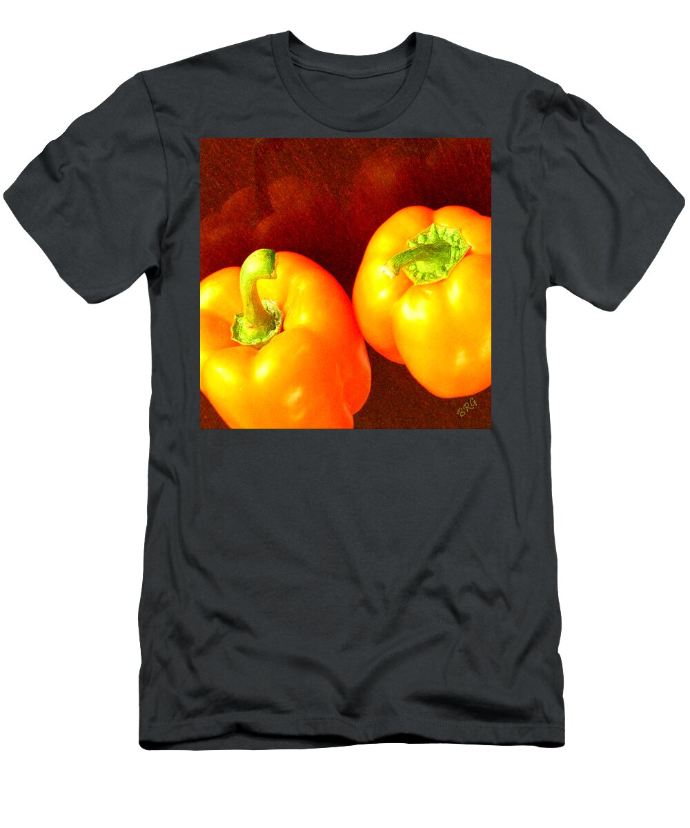 Vegetable T-Shirt featuring the photograph Dancing Peppers by Ben and Raisa Gertsberg