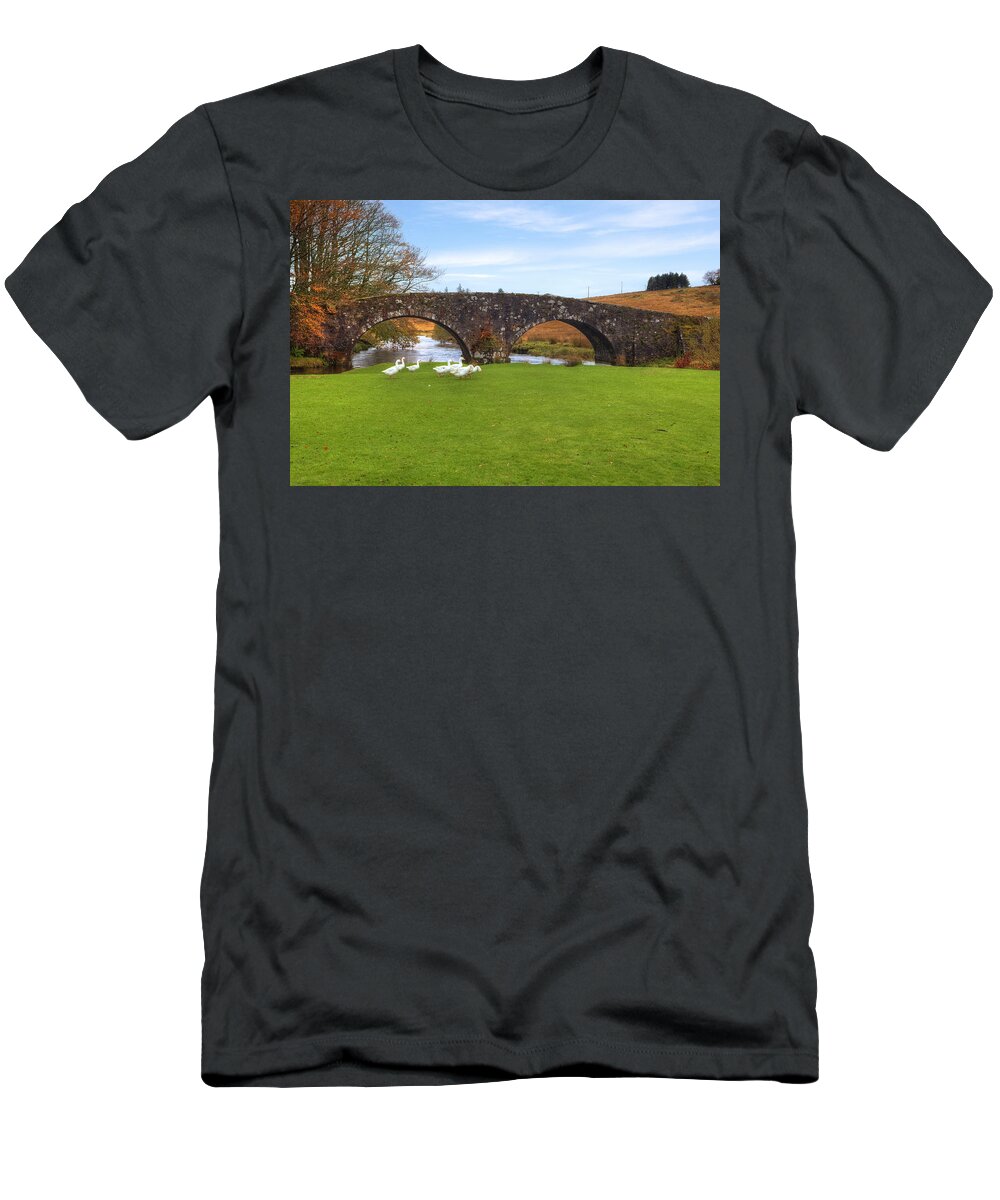 Two Bridges T-Shirt featuring the photograph Dartmoor - Two Bridges by Joana Kruse