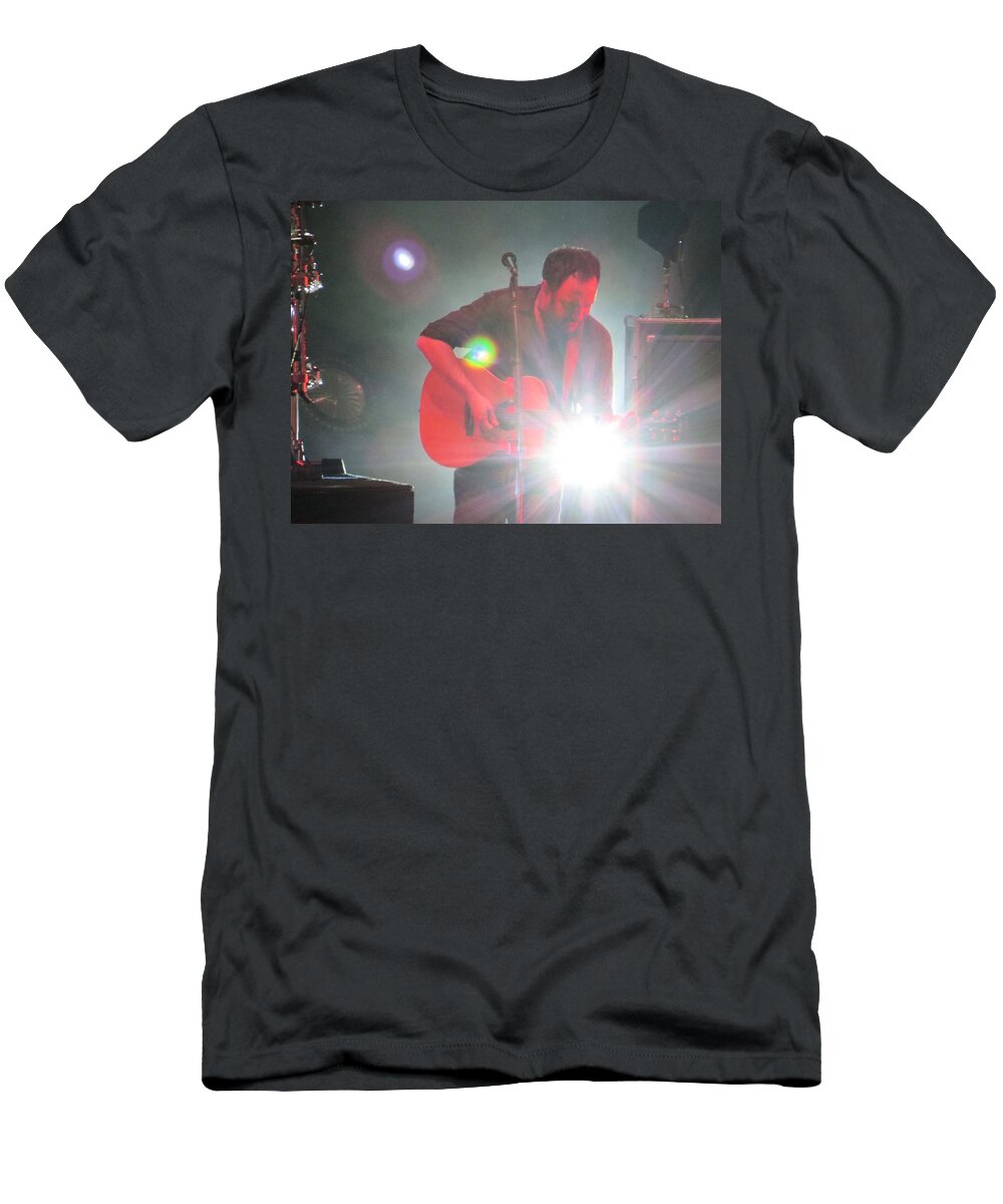 Davematthews T-Shirt featuring the photograph Dave in the spotlight by Aaron Martens
