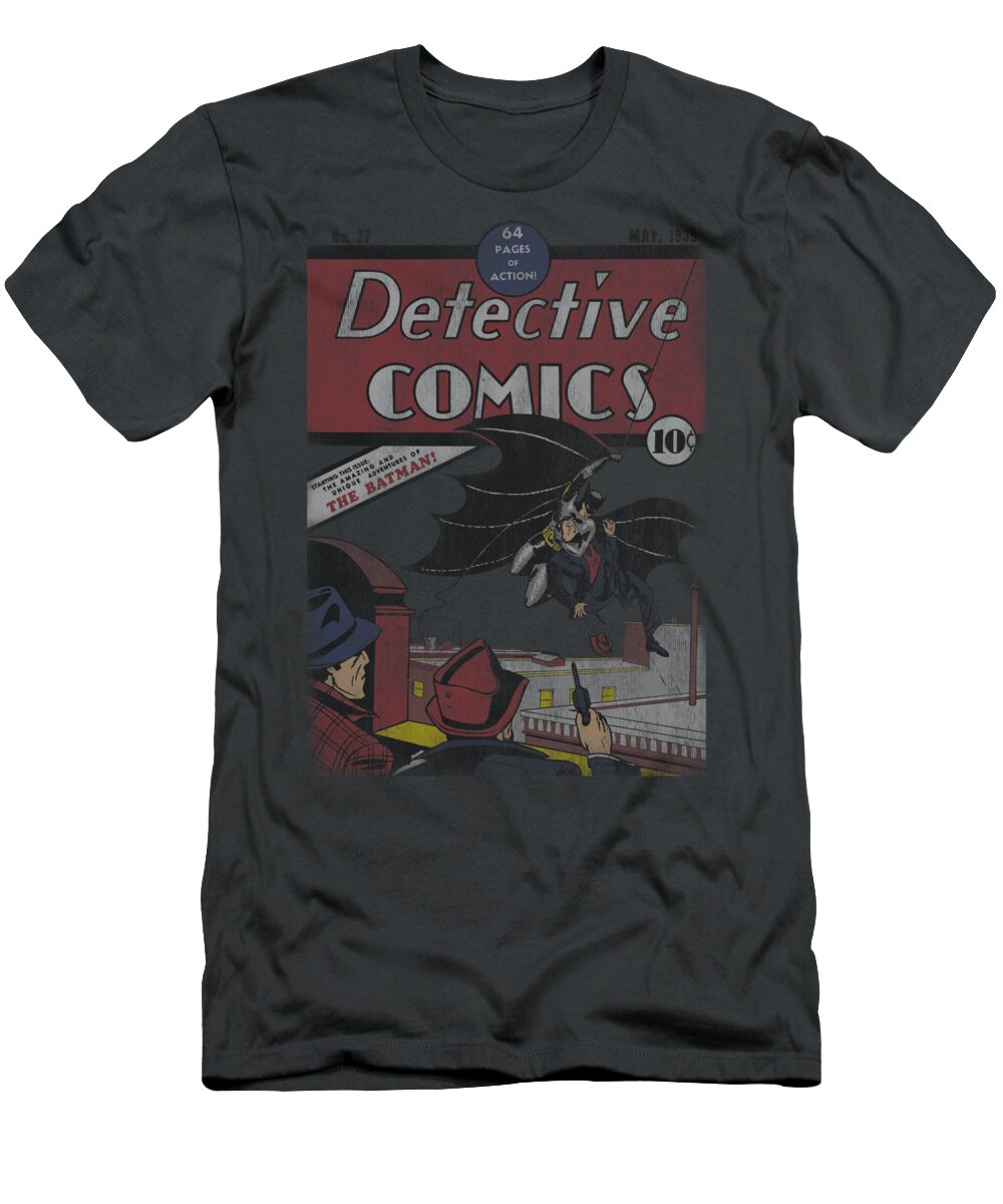 Batman T-Shirt featuring the digital art Dc - Detective #27 Distressed by Brand A