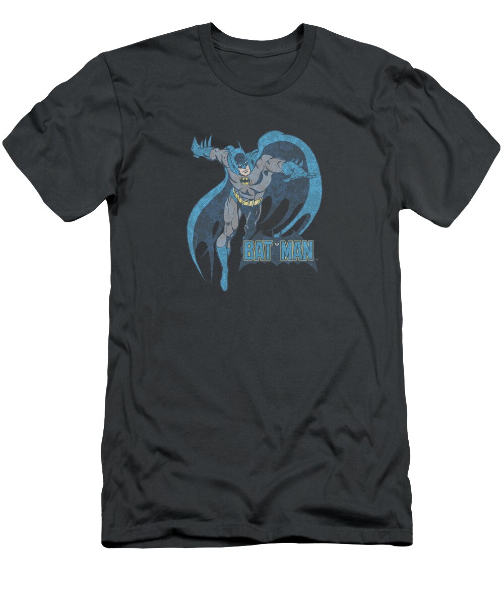 Dc Comics T-Shirt featuring the digital art Dco - Desaturated Batman by Brand A