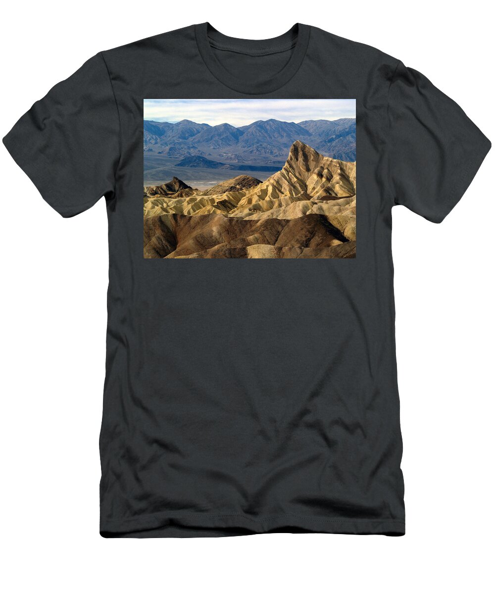 Death Valley National Park T-Shirt featuring the photograph Death Valley NP Zabriskie Point 11 by JustJeffAz Photography