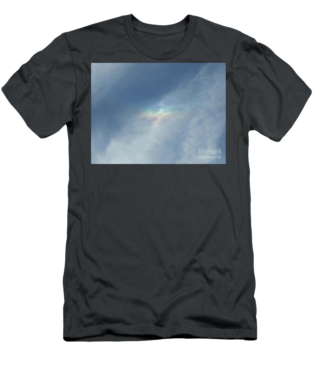Postcard T-Shirt featuring the digital art Changing Rainbow Colors by Matthew Seufer