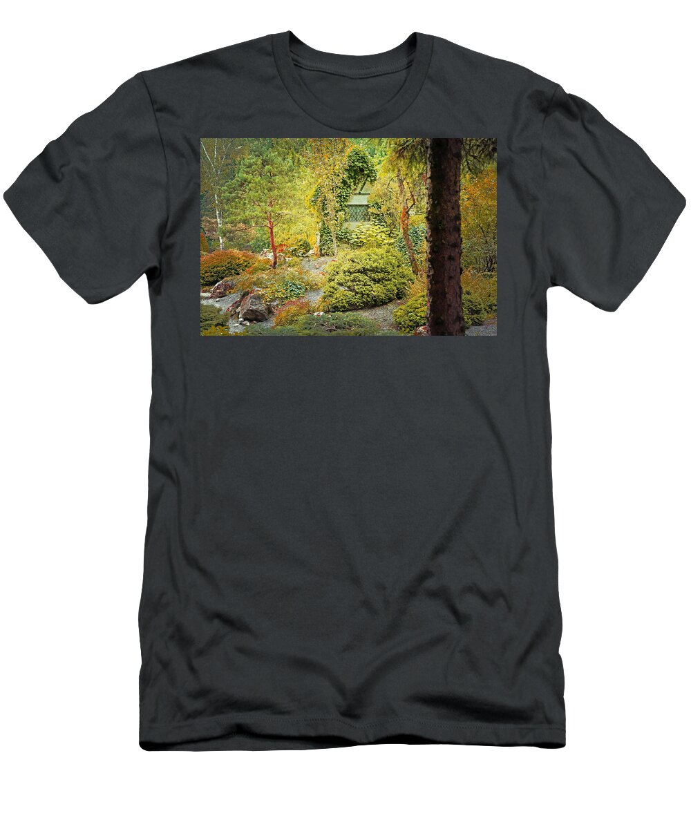 Lit T-Shirt featuring the photograph Deep in the forest by Eti Reid