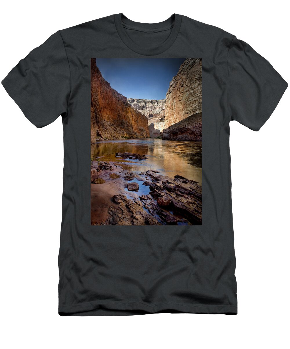Grand Canyon T-Shirt featuring the photograph Deep inside the Grand Canyon by Ellen Heaverlo