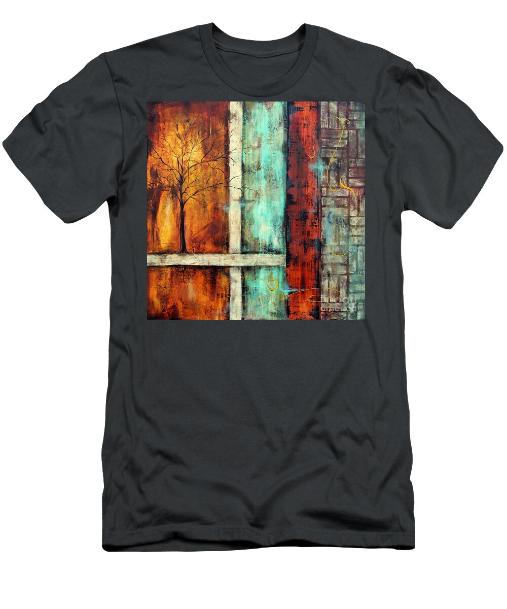 Painting T-Shirt featuring the painting Deep Roots-A by Jean Plout
