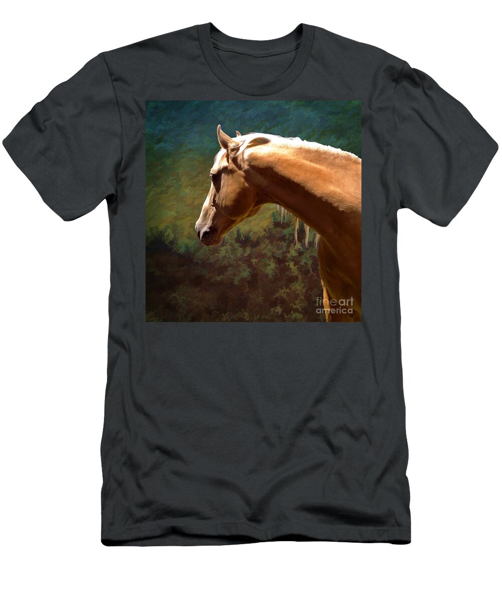 Palomino T-Shirt featuring the photograph Distant Dreamer by Melinda Hughes-Berland