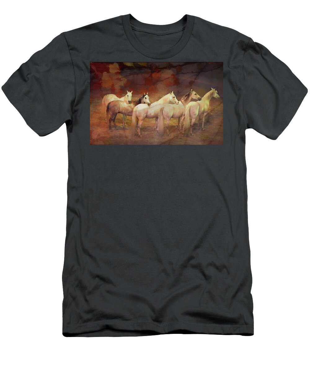  Misty Scenic T-Shirt featuring the photograph Divas by Melinda Hughes-Berland