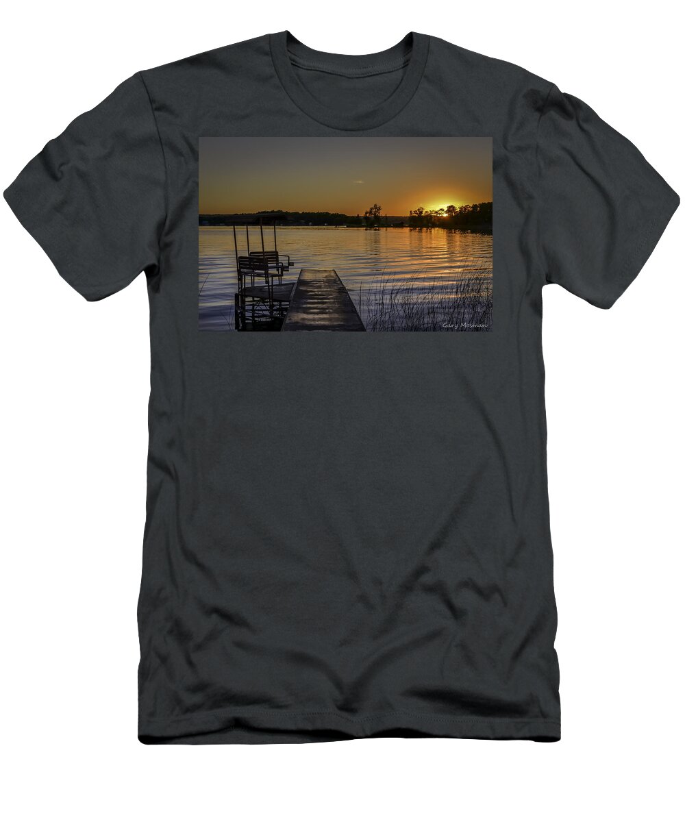 Dock T-Shirt featuring the photograph Dock of the Bay by Gary Mosman