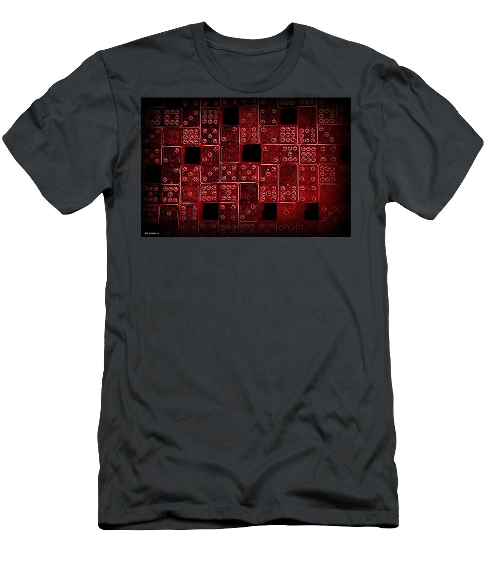 Dominos I T-Shirt featuring the photograph Dominos I by Edward Smith