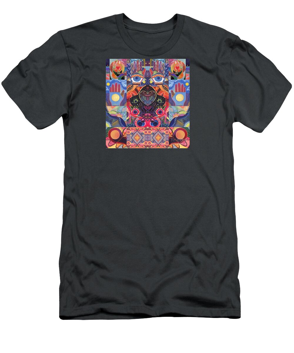 Abstract T-Shirt featuring the painting Dreaming Is Free by Helena Tiainen