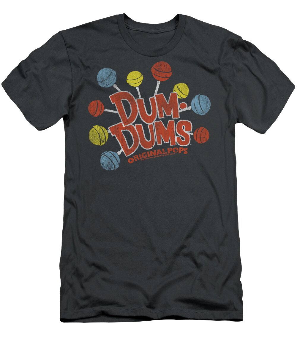 Dum Dums T-Shirt featuring the digital art Dum Dums - Original Pops by Brand A