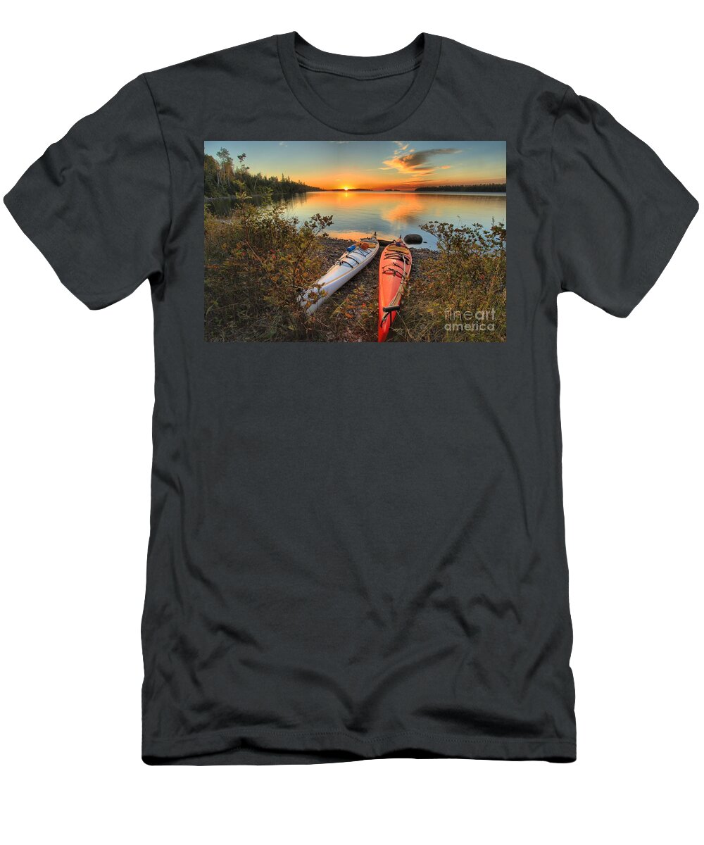 Isle Royale National Park T-Shirt featuring the photograph Early Risers by Adam Jewell
