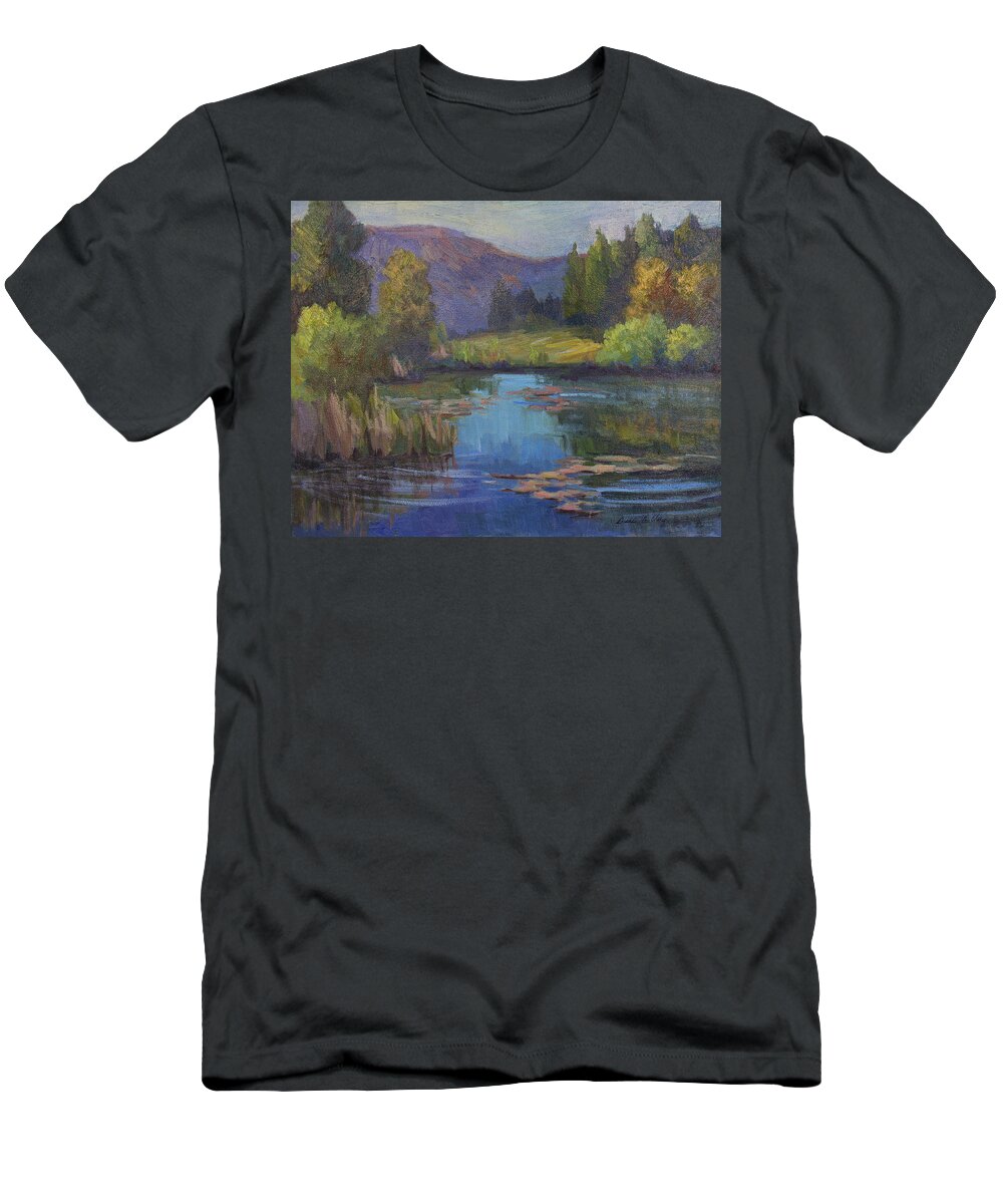Early Spring T-Shirt featuring the painting Early Spring by Diane McClary