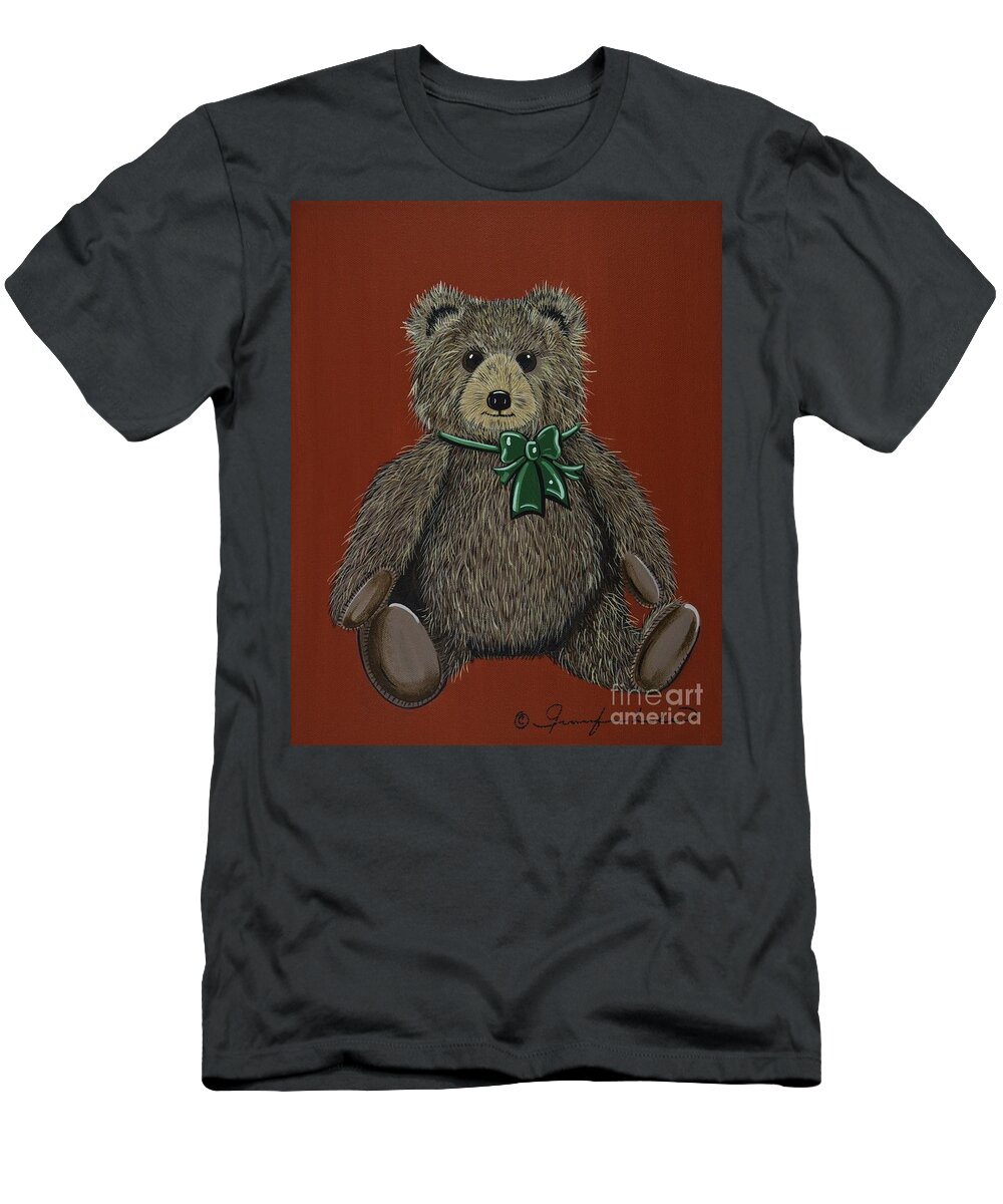 Teddy Bear T-Shirt featuring the painting Easton's Teddy by Jennifer Lake
