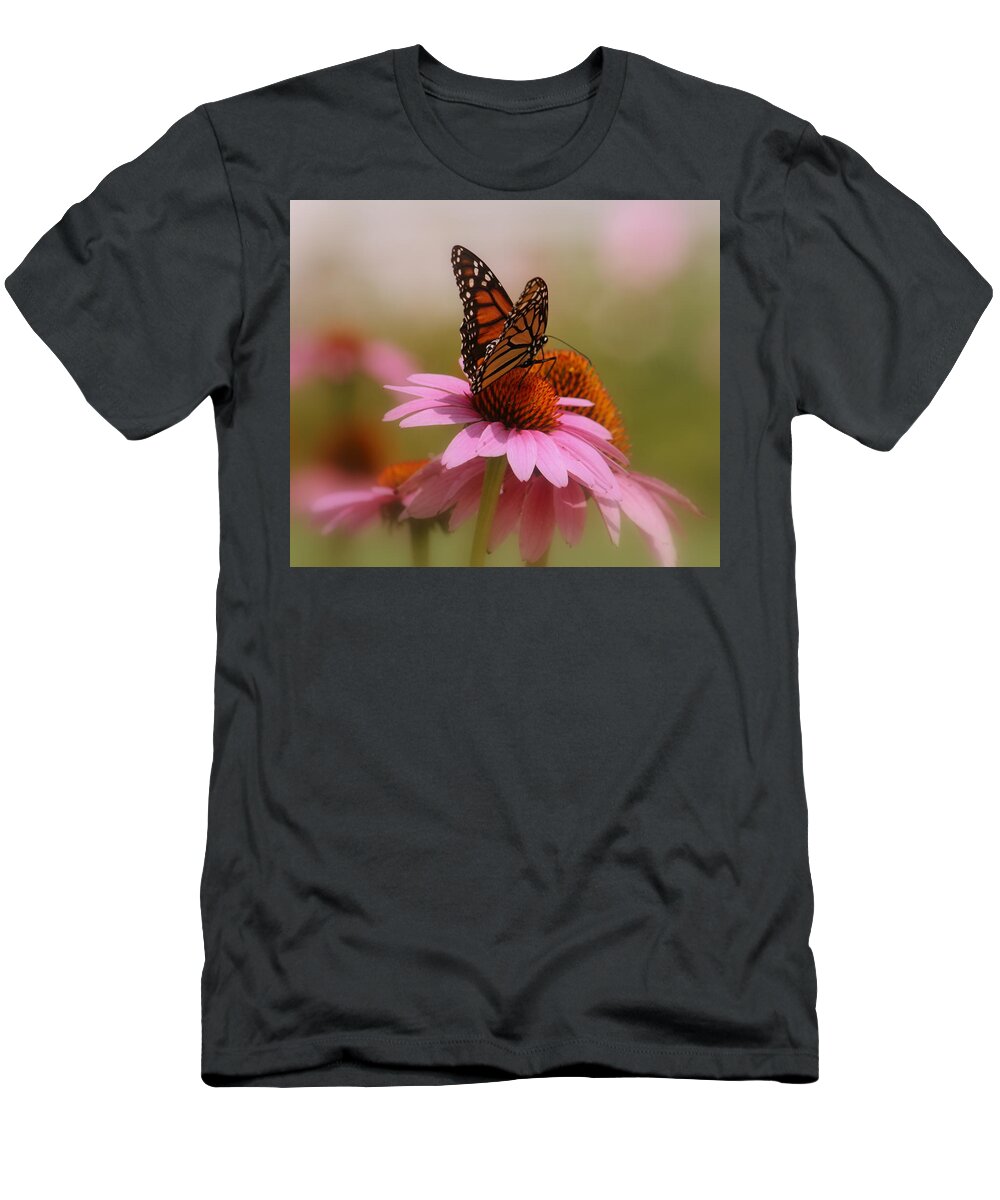Macro Photography T-Shirt featuring the photograph Easy Landing by Kay Novy